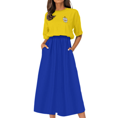 Image of Sigma Gamma Rho Elastic Waist Dress