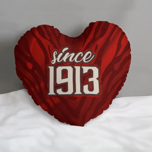 Delta Sigma Theta Heart-shaped pillow