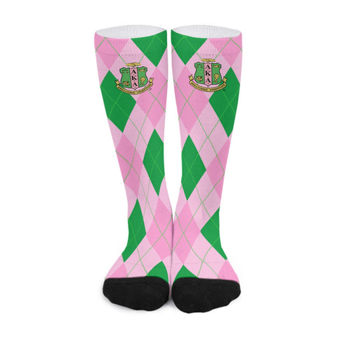 Image of Alpha Kappa Alpha Festive Long Socks