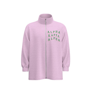 Alpha Kappa Alpha Stand Collar Zipped Jacket