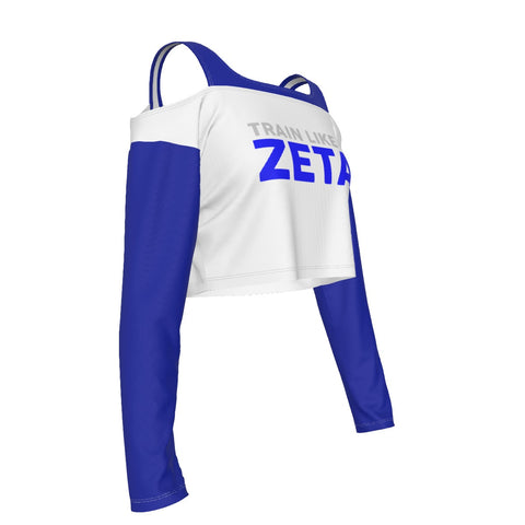 Image of Zeta Phi Beta Cold-shoulder Stitching Cami T-shirt