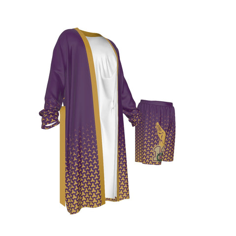 Image of Omega Psi Phi Long Kimono Pajamas Suit