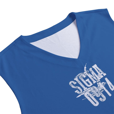 Image of Phi Beta Sigma Blues V-neck Tank Top