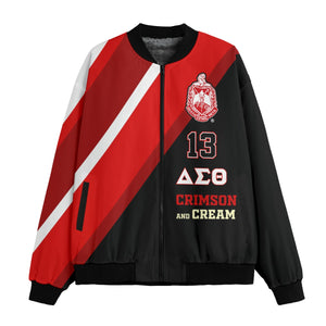 Delta Sigma Theta Fleece Bomber Jacket