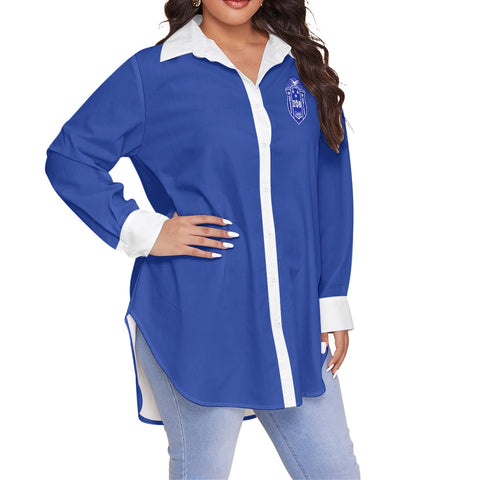 Image of Zeta Phi Beta Shirt With Long Sleeve (Plus Size)