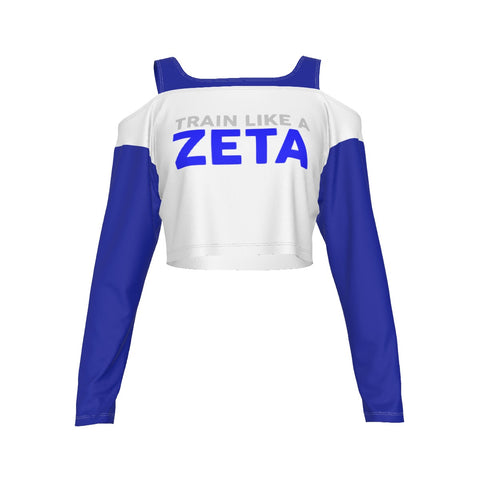 Image of Zeta Phi Beta Cold-shoulder Stitching Cami T-shirt