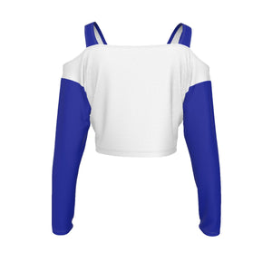 Zeta Phi Beta Cold-shoulder Stitching Cami T-shirt