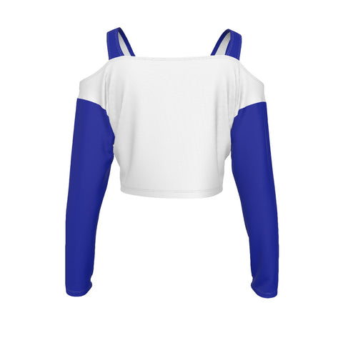 Image of Zeta Phi Beta Cold-shoulder Stitching Cami T-shirt