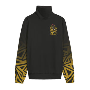 Alpha Phi Alpha All-Over Print Unisex Turtleneck Knitted Fleece Sweater