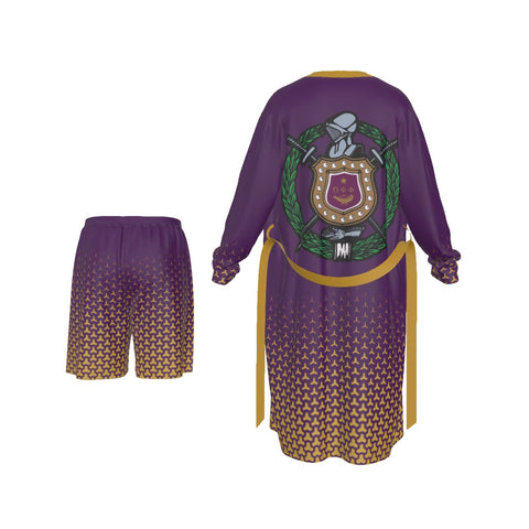 Image of Omega Psi Phi Long Kimono Pajamas Suit