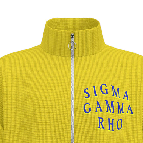 Image of Sigma Gamma Rho Stand Collar Zipped Jacket