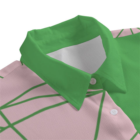 Image of Alpha Kappa Alpha Chiffon Shirt With Elbow Sleeve