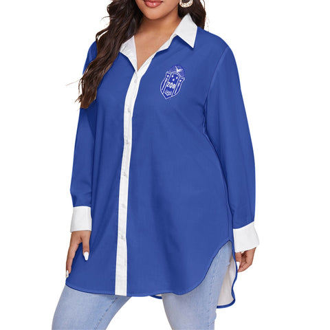 Image of Zeta Phi Beta Shirt With Long Sleeve (Plus Size)