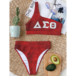 Delta Sigma Theta Bikini With Single Shoulder