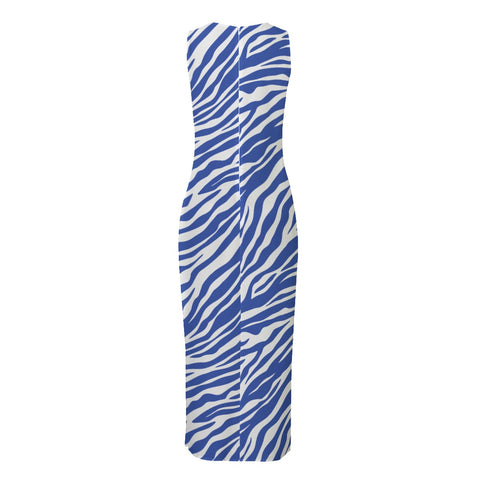 Image of Zeta Phi Beta Beach Perspective Chiffon Sleeveless Dress