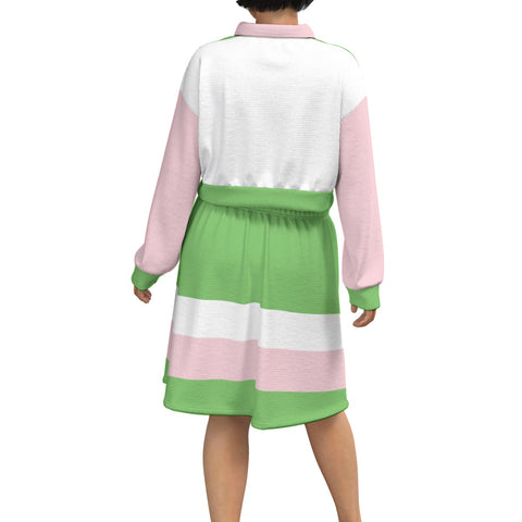 Image of Alpha Kappa Alpha Cropped And Skirt Set