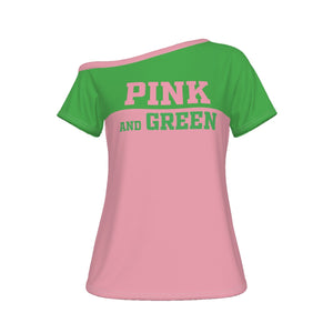 Alpha Kappa Alpha Off-Shoulder T-shirt