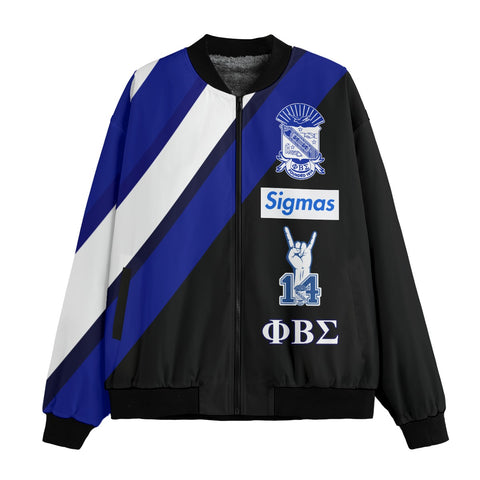 Image of Phi Beta Sigma Fleece Bomber Jacket