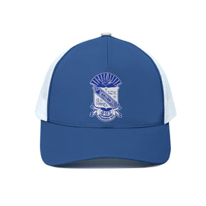 Phi Beta Sigma Unisex Peaked Cap With White Half-mesh