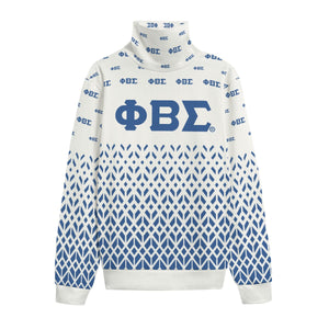 Phi Beta Sigma Turtleneck Knitted Fleece Sweater