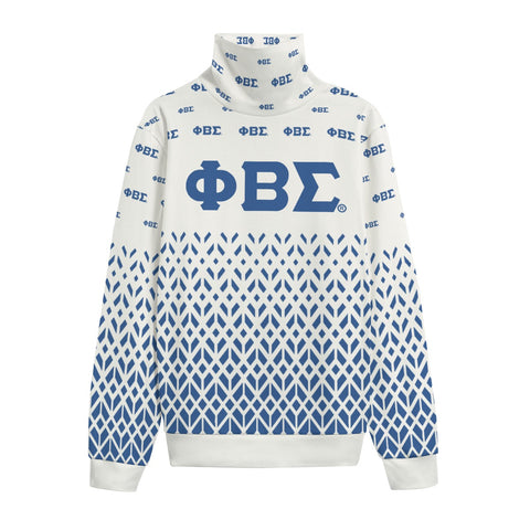 Image of Phi Beta Sigma Turtleneck Knitted Fleece Sweater