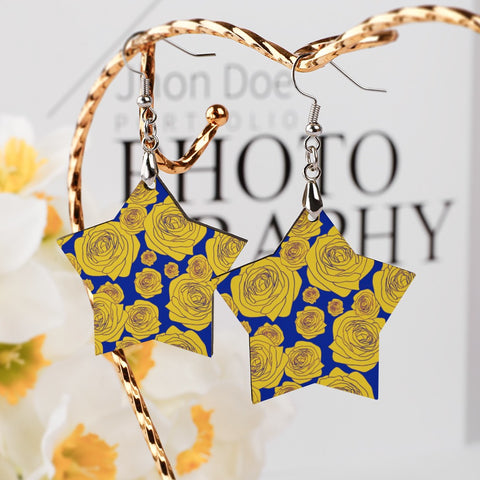 Image of Sigma Gamma Rho Wooden Earrings