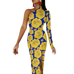 Sigma Gamma Rho Half Sleeve Slit Dress