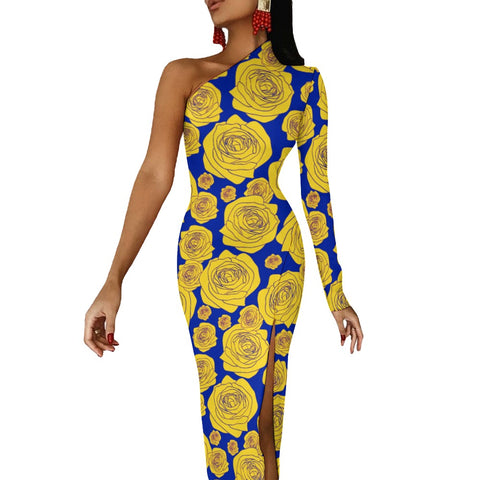 Image of Sigma Gamma Rho Half Sleeve Slit Dress