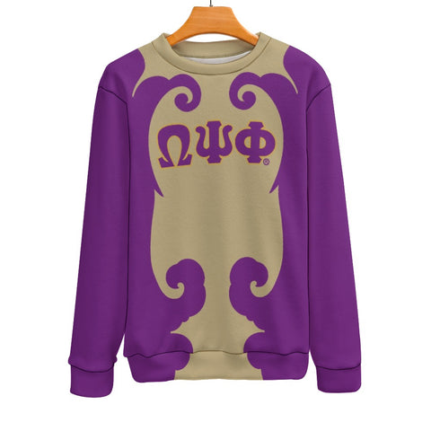 Image of Omega Psi Phi Filigree Men's Crew Neck Sweater