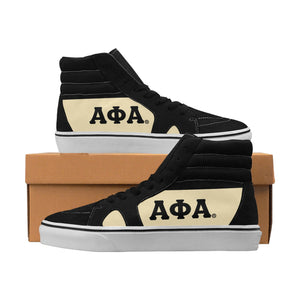 Alpha Phi Alpha Men's High Top Canvas Shoes