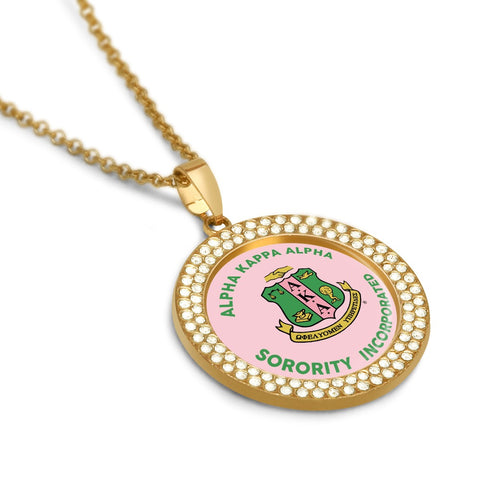 Image of Alpha Kappa Alpha Diamond Necklace