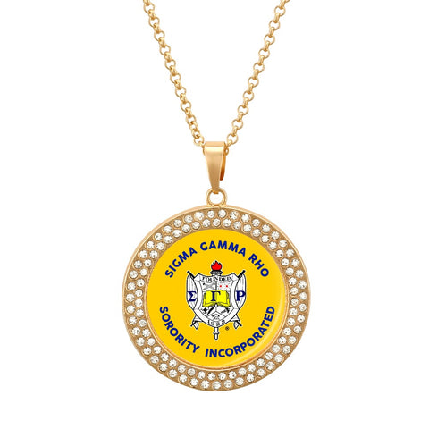 Image of Sigma Gamma Rho Diamond Necklace