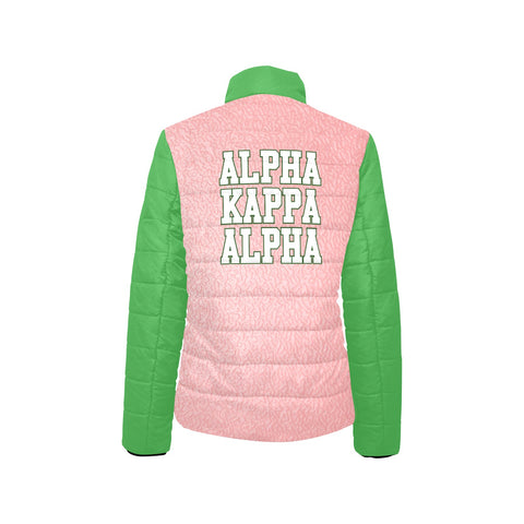 Image of Alpha Kappa Alpha Stand Collar Padded Jacket