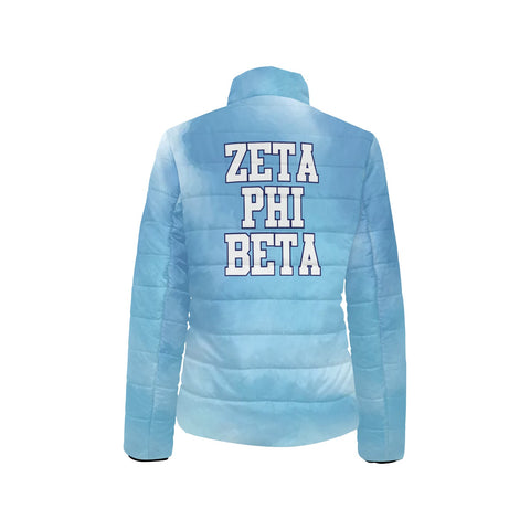 Image of Zeta Phi Beta Stand Collar Padded Jacket