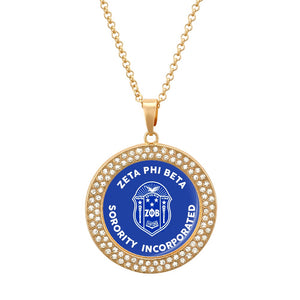 Zeta Phi Beta Diamond Necklace