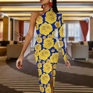 Sigma Gamma Rho Half Sleeve Slit Dress