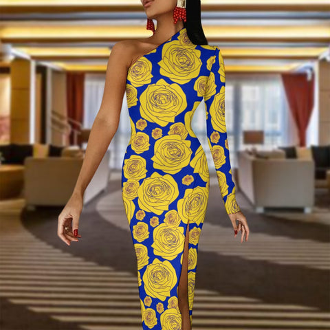 Image of Sigma Gamma Rho Half Sleeve Slit Dress