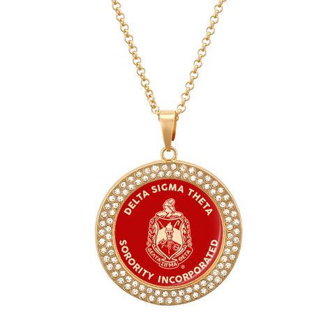 Image of Delta Sigma Theta Diamond Necklace