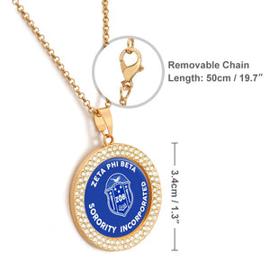 Zeta Phi Beta Diamond Necklace