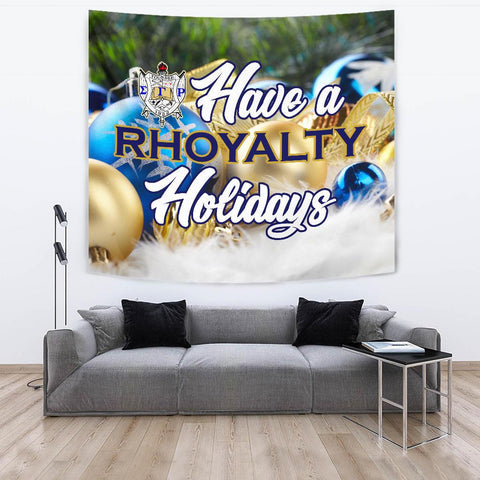 Image of Sigma Gamma Rho Christmas Holidays Tapestry