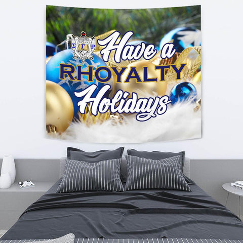 Image of Sigma Gamma Rho Christmas Holidays Tapestry