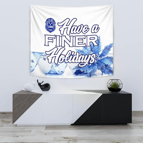 Image of Zeta Phi Beta Christmas Holidays Tapestry