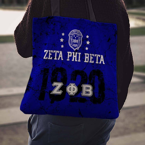 Image of Zeta Phi Beta Founding Year Tote Bags - Unique Greek Store