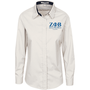 Zeta Phi Beta All-Over Print Women's Elastic-Back Shirt