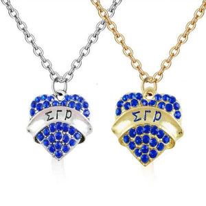 Sigma Gamma Rho Heart Shaped Pendant