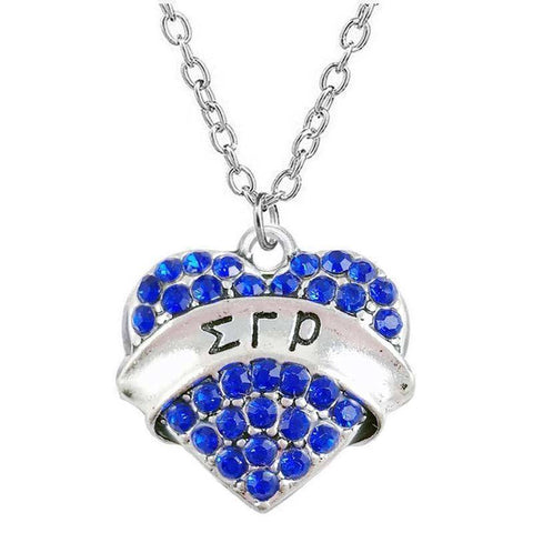 Image of Sigma Gamma Rho Heart Shaped Pendant