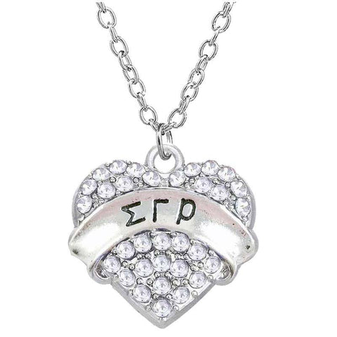 Image of Sigma Gamma Rho Heart Shaped Pendant