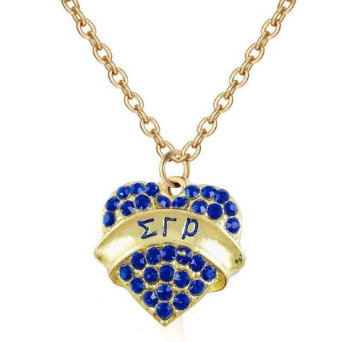 Image of Sigma Gamma Rho Heart Shaped Pendant