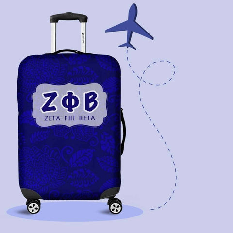 Image of Zeta Phi Beta Luggage Cover Logo - Unique Greek Store