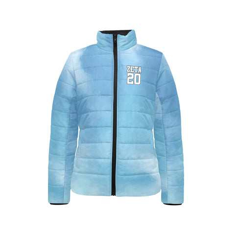 Image of Zeta Phi Beta Stand Collar Padded Jacket